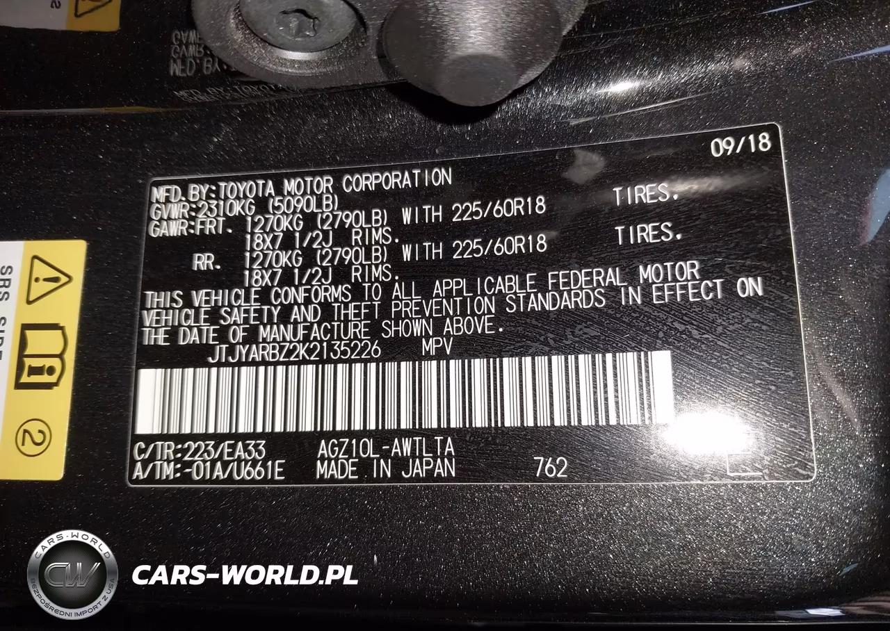 2019 Lexus Nx 300 VIN:JTJYARBZ2K2135226 - 9