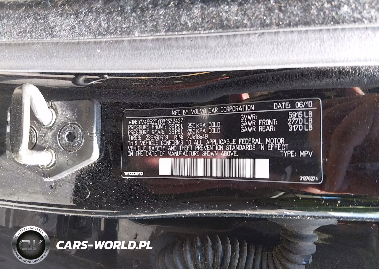 2011 Volvo Xc90 3.2 VIN:YV4952CY0B1572427 - 9