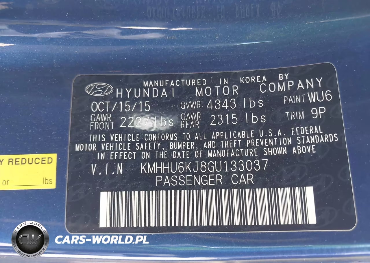 2016 Hyundai Genesis 3.8 R-Spec VIN:KMHHU6KJ8GU133037 - 9