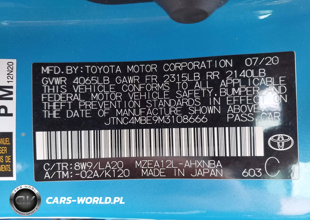 2021 Toyota Corolla Xse VIN:JTNC4MBE9M3108666 - 9