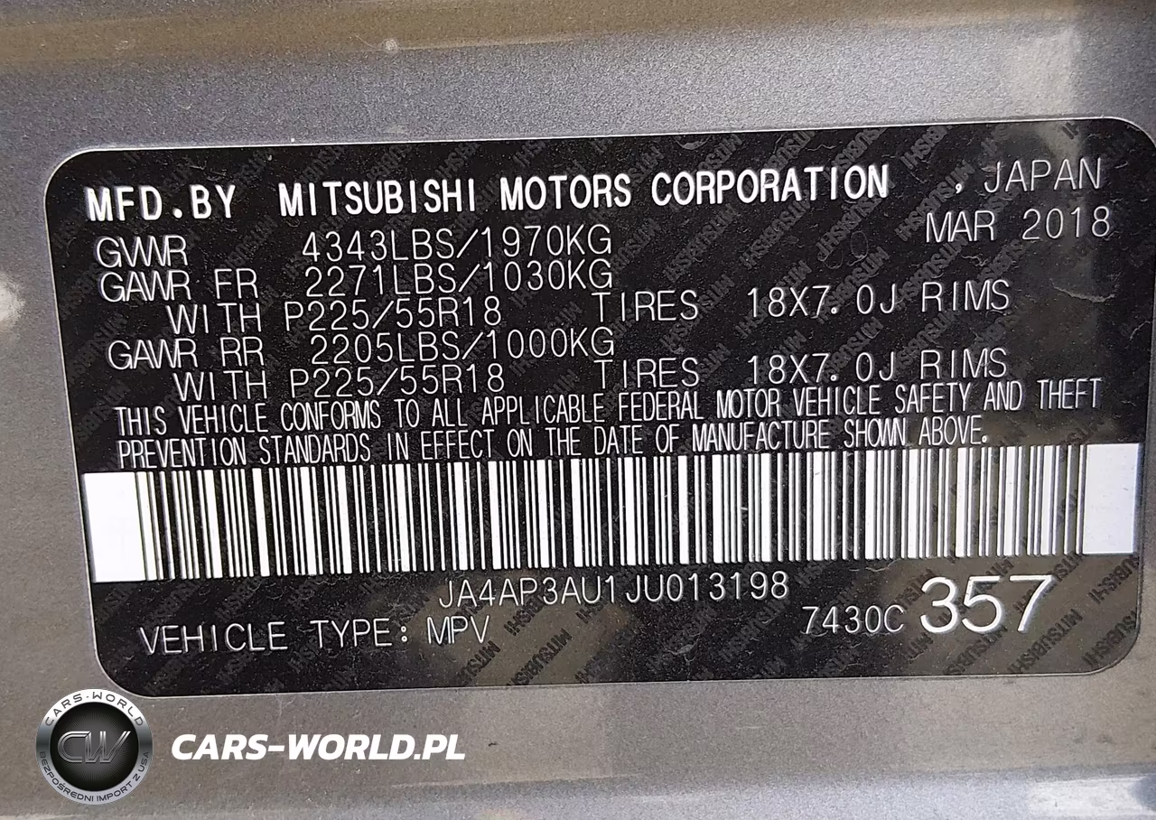 2018 Mitsubishi Outlander Sport 2.0 Le VIN:JA4AP3AU1JU013198 - 9