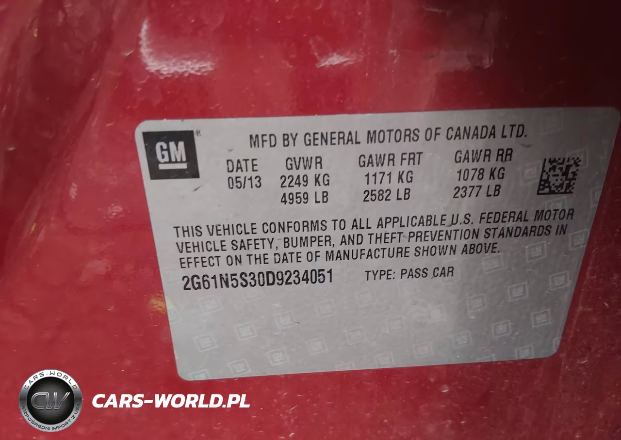 2013 Cadillac Xts Standard VIN:2G61N5S30D9234051 - 9