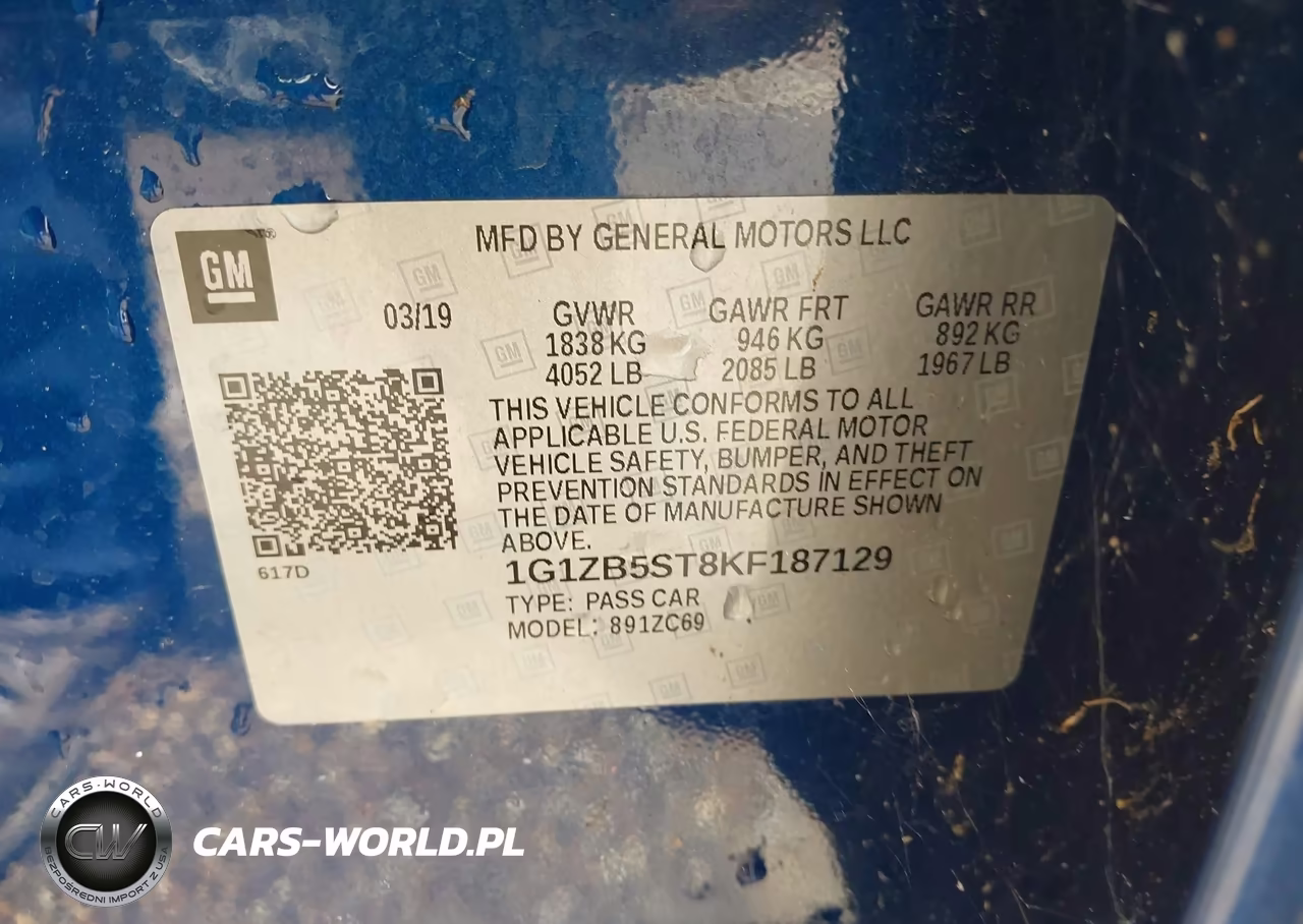 2019 Chevrolet Malibu 1Ls VIN:1G1ZB5ST8KF187129 - 9