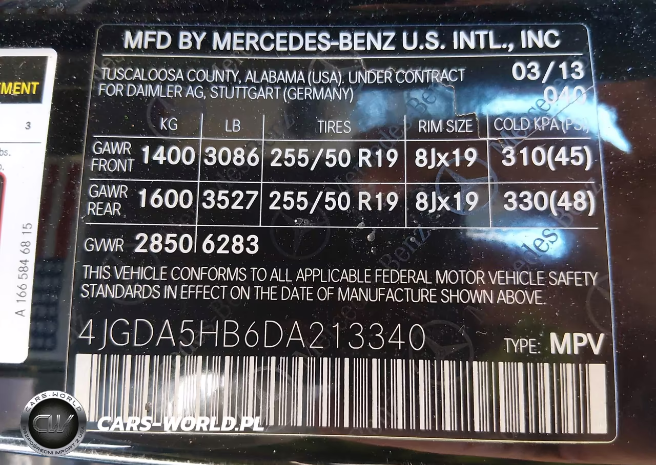 2013 Mercedes-Benz Ml 350 4Matic VIN:4JGDA5HB6DA213340 - 9