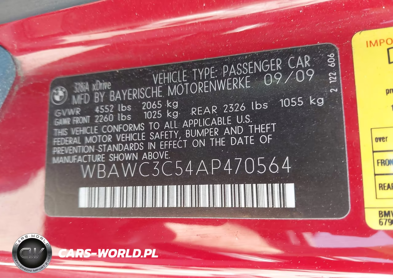 2010 BMW 328I xDrive VIN:WBAWC3C54AP470564 - 9