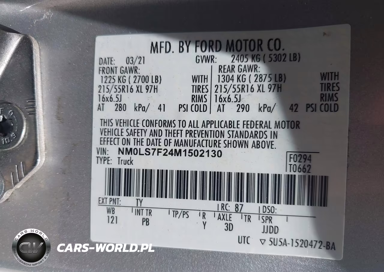 2021 Ford Transit Connect Xlt VIN:NM0LS7F24M1502130 - 9