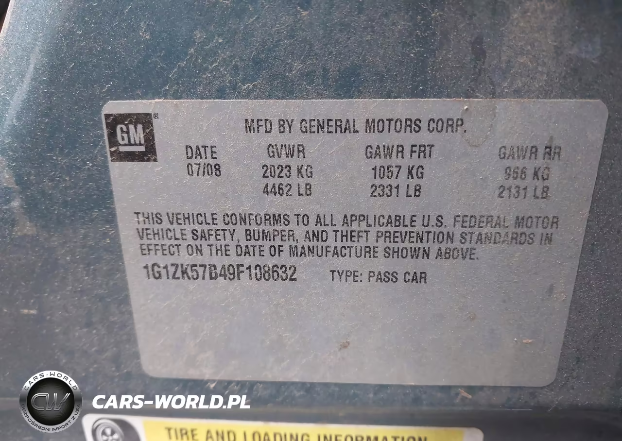 2009 Chevrolet Malibu Ltz VIN:1G1ZK57B49F108632 - 9