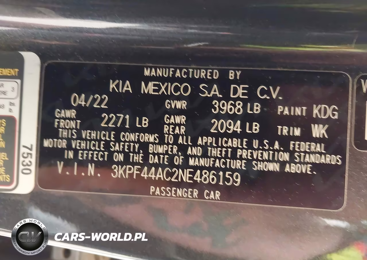 2022 Kia Forte Gt VIN:3KPF44AC2NE486159 - 9
