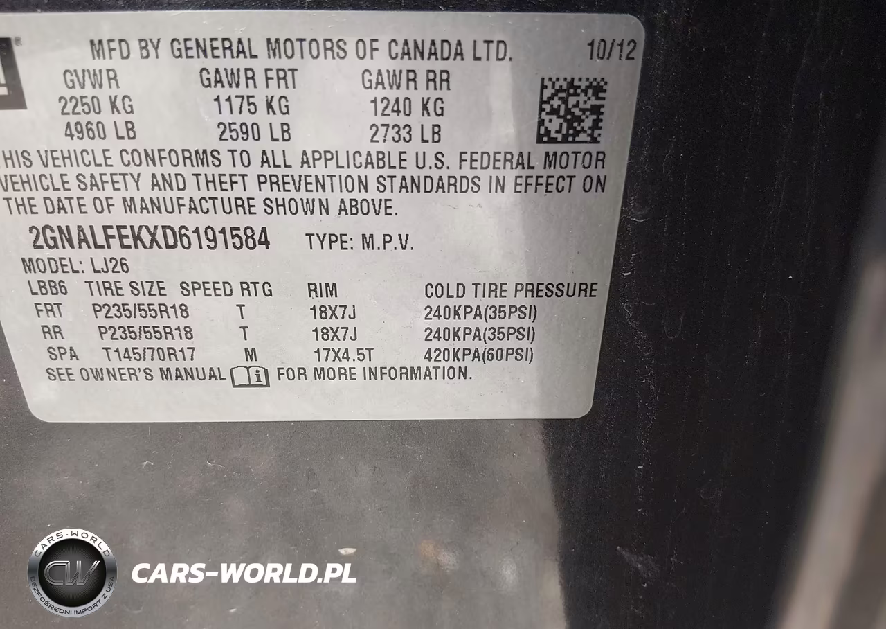2013 Chevrolet Equinox Ltz VIN:2GNALFEKXD6191584 - 9