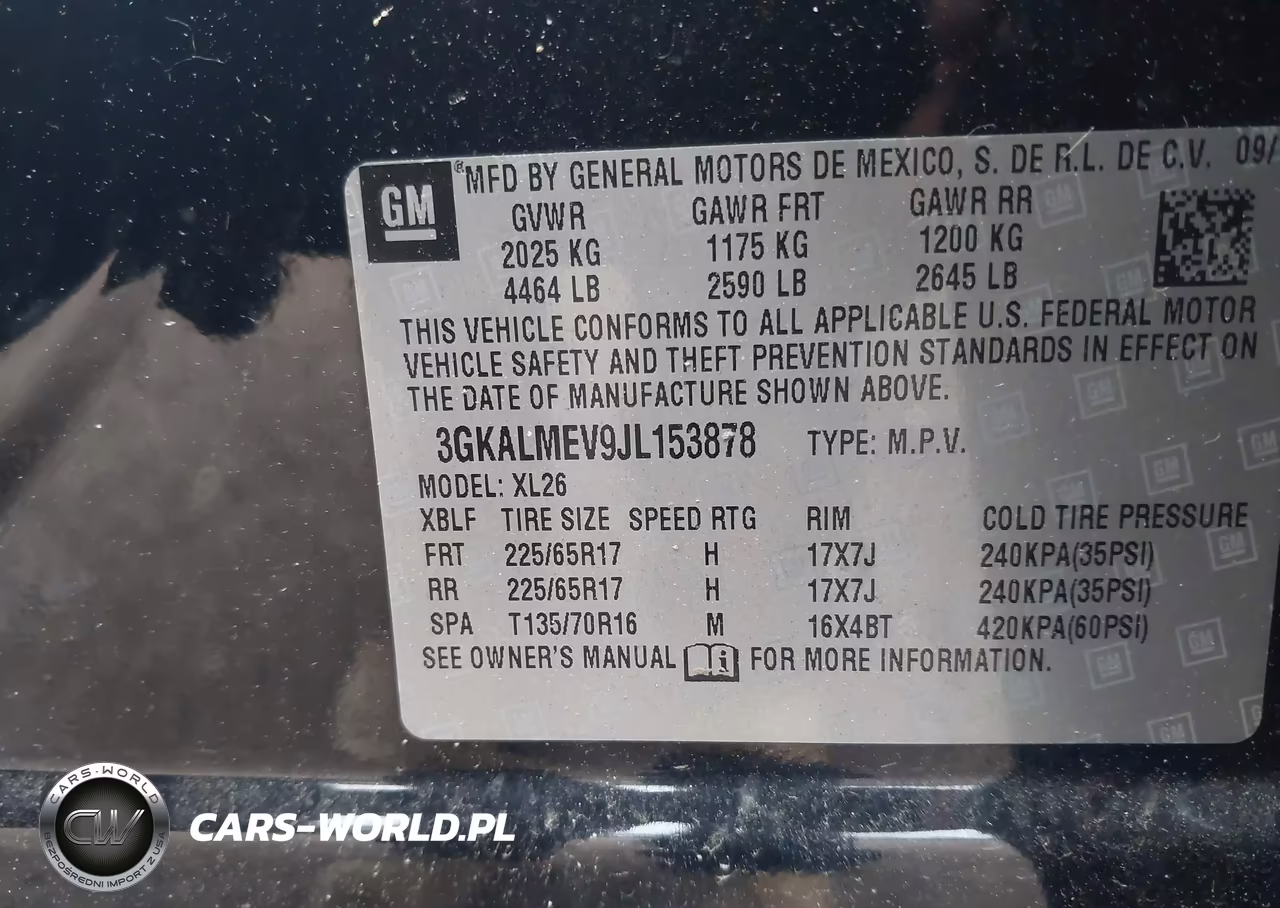 2018 GMC Terrain Sle VIN:3GKALMEV9JL153878 - 9