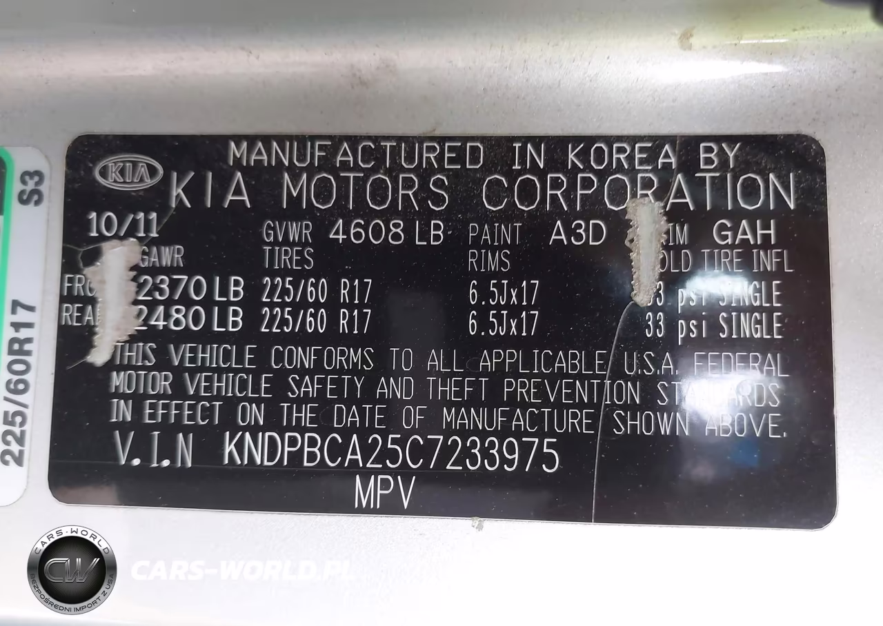 2012 Kia Sportage Lx VIN:KNDPBCA25C7233975 - 9