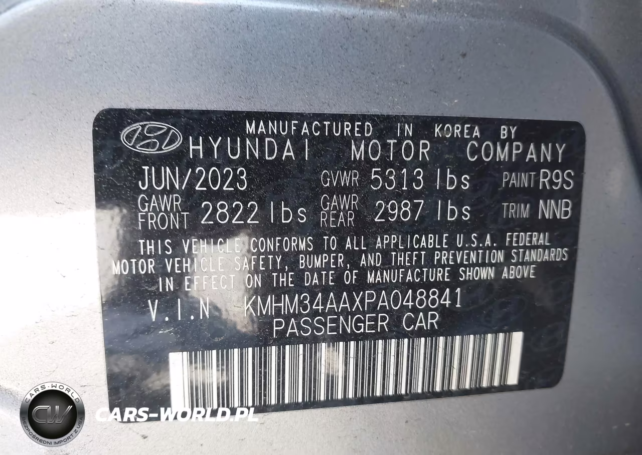 2023 Hyundai Ioniq 6 Sel VIN:KMHM34AAXPA048841 - 9
