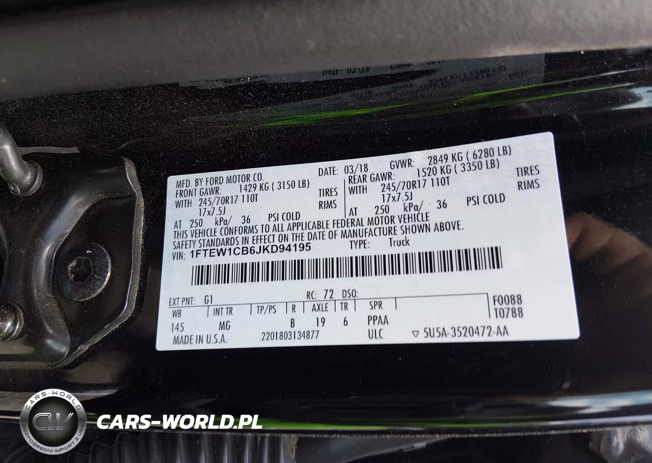 2018 Ford F-150 Xlt VIN:1FTEW1CB6JKD94195 - 9