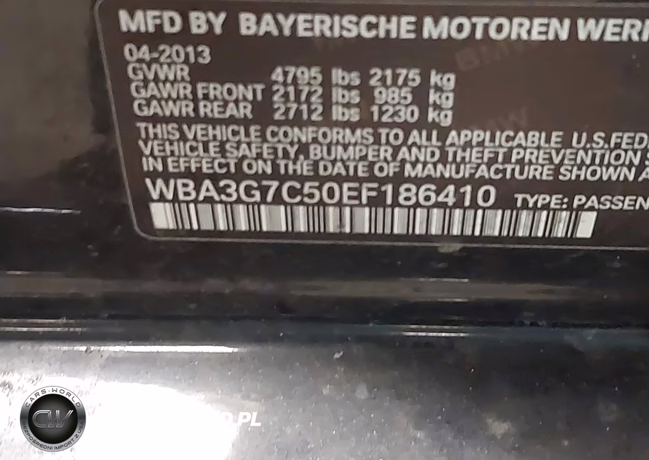 2014 BMW 328I xDrive VIN:WBA3G7C50EF186410 - 9