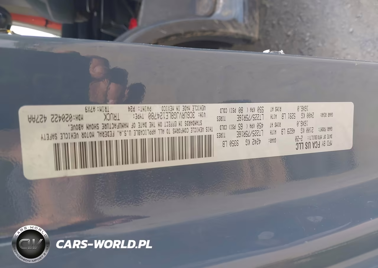 2020 Ram Promaster 3500 Cargo Van High Roof 159 Wb Ext VIN:3C6URVJG8LE124780 - 9