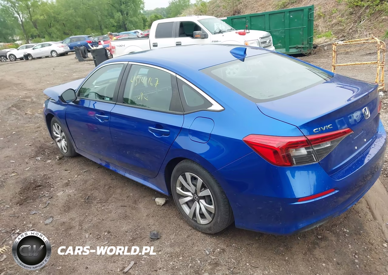 2022 Honda Civic Lx VIN:2HGFE2F24NH528497 - 3
