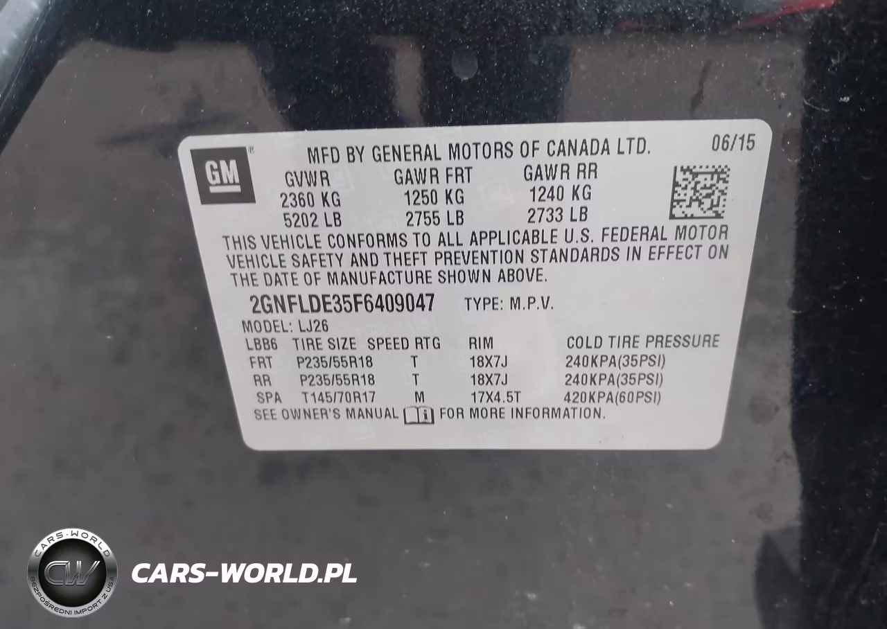 2015 Chevrolet Equinox Ltz VIN:2GNFLDE35F6409047 - 9