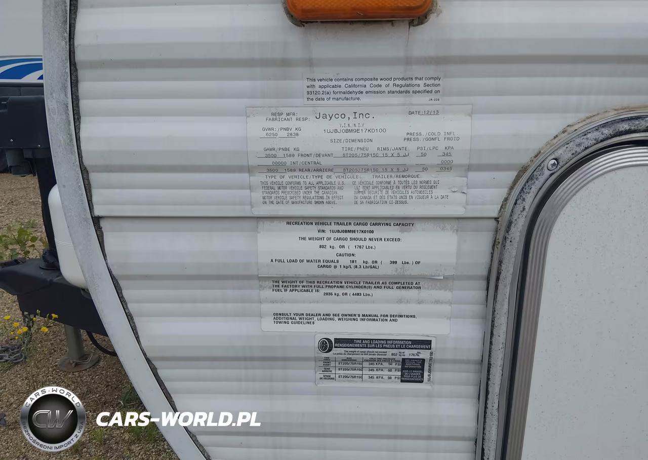 2014 Jayco Tl VIN:1UJBJ0BM9E17K0100 - 10