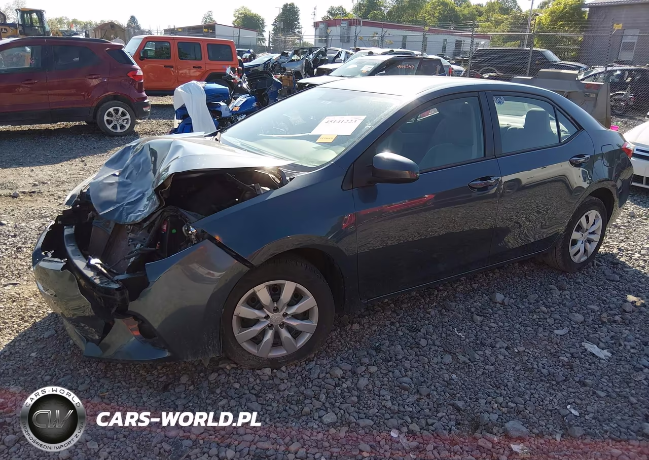 2015 Toyota Corolla Le VIN:2T1BURHE5FC460206 - 2