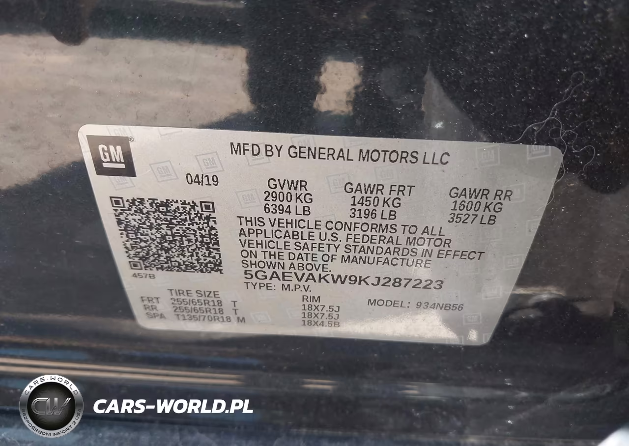 2019 Buick Enclave Awd Essence VIN:5GAEVAKW9KJ287223 - 9