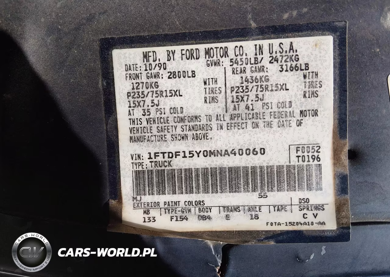 1991 Ford F150 VIN:1FTDF15Y0MNA40060 - 9