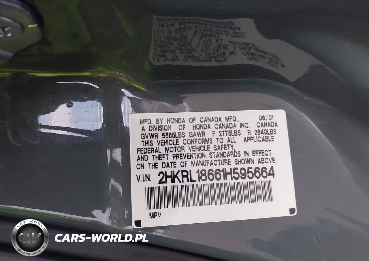 2001 Honda Odyssey Ex VIN:2HKRL18661H595664 - 9