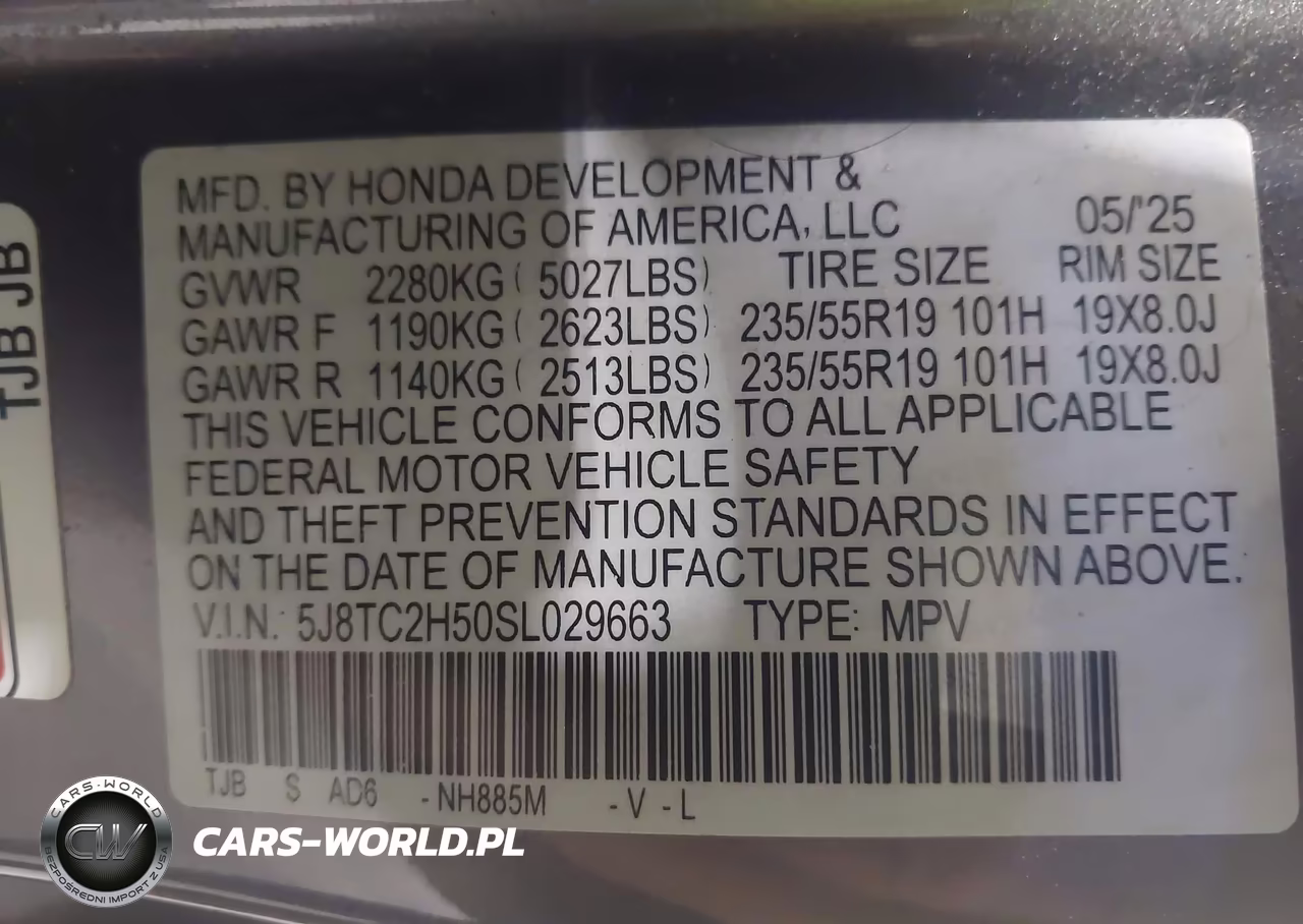 2025 Acura Rdx Technology VIN:5J8TC2H50SL029663 - 9