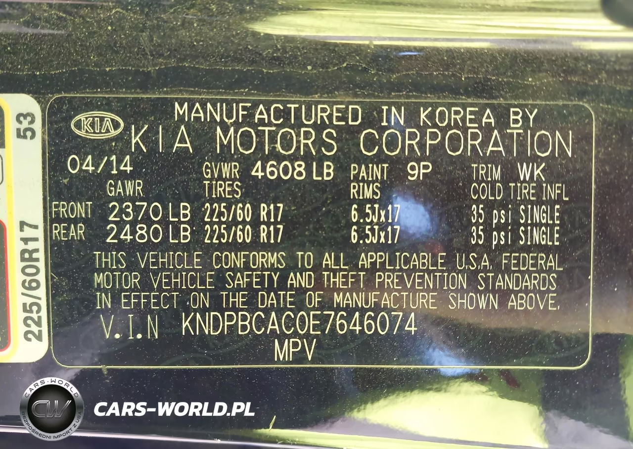 2014 Kia Sportage Lx VIN:KNDPBCAC0E7646074 - 9