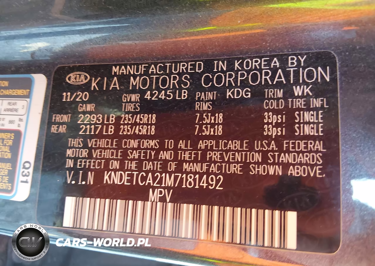 2021 Kia Seltos Sx Turbo VIN:KNDETCA21M7181492 - 9