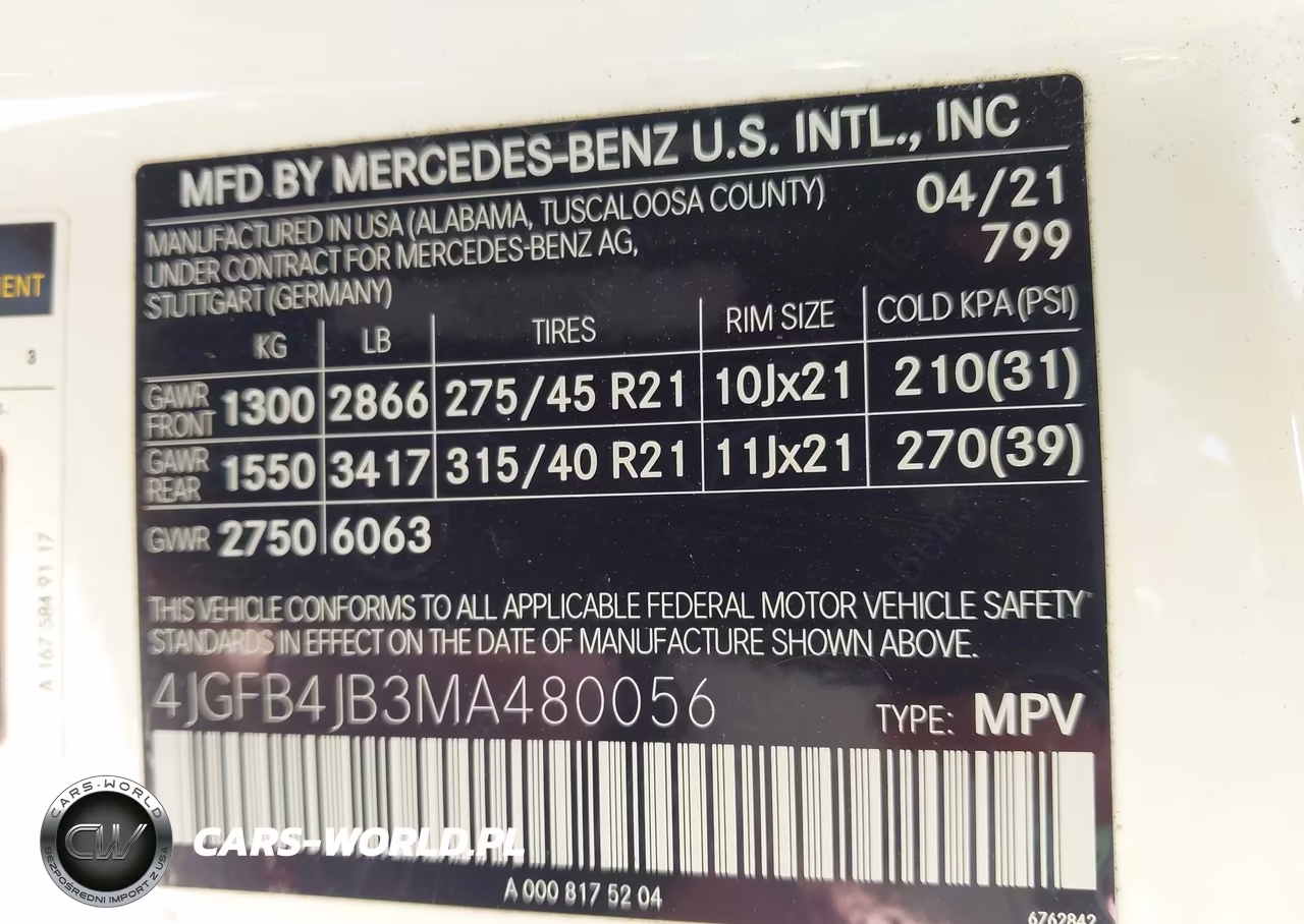 2021 Mercedes-Benz Gle 350 VIN:4JGFB4JB3MA480056 - 9