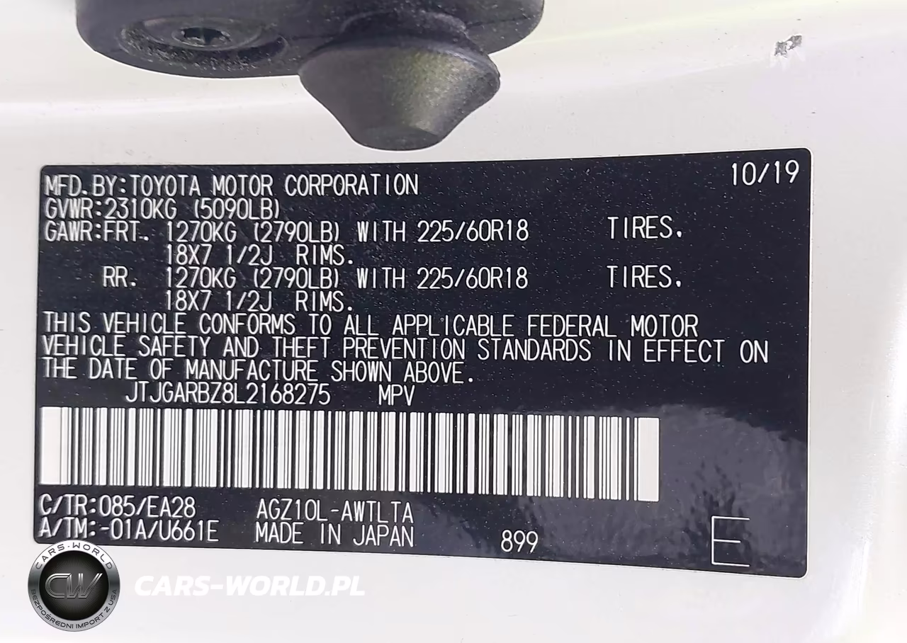 2020 Lexus Nx 300 VIN:JTJGARBZ8L2168275 - 9