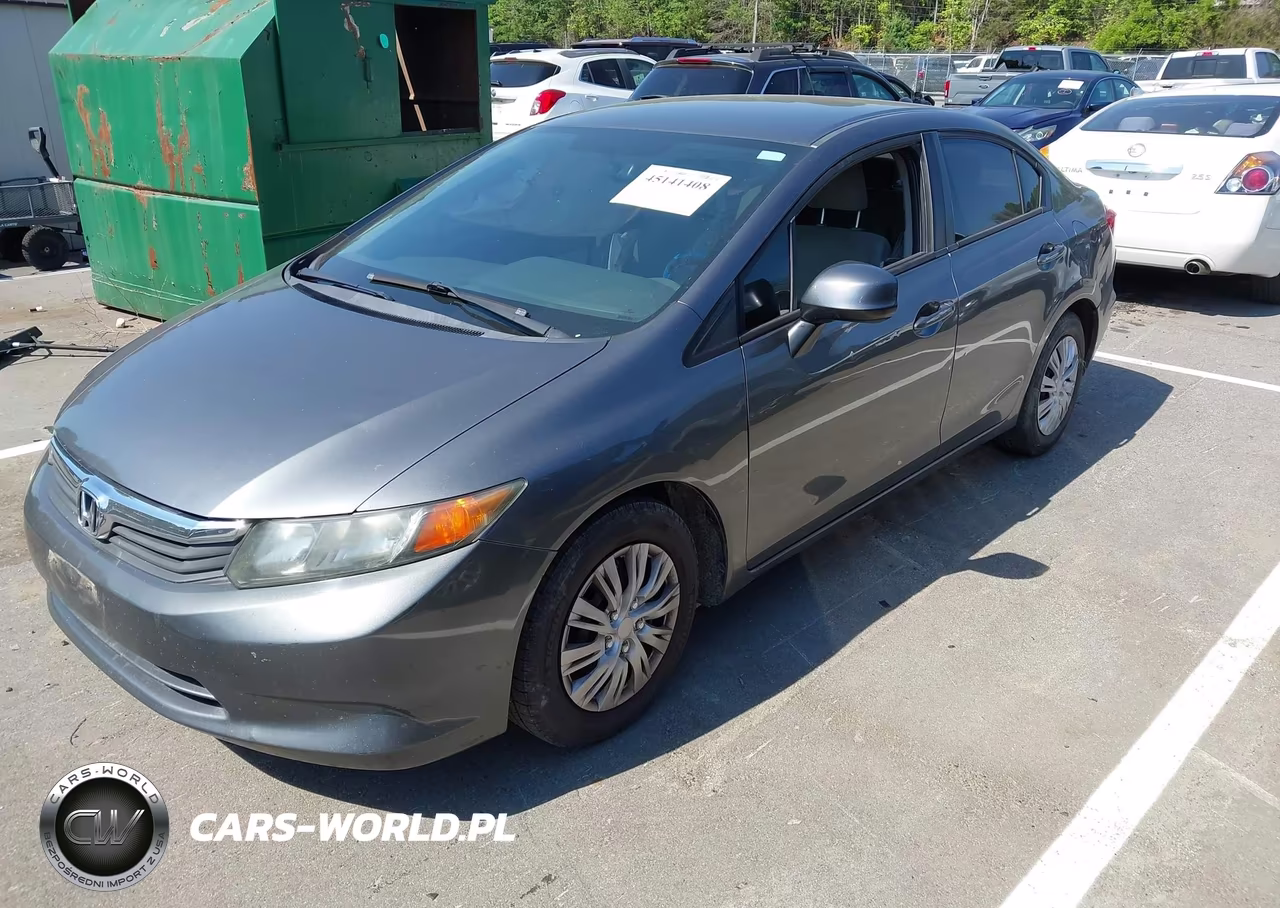 2012 Honda Civic Lx VIN:19XFB2F54CE376442 - 2