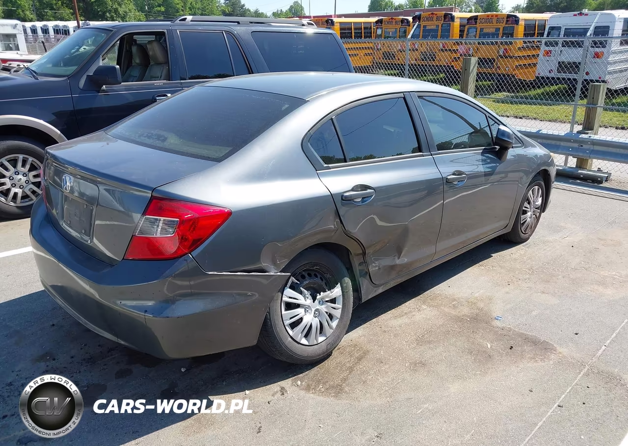 2012 Honda Civic Lx VIN:19XFB2F54CE376442 - 4