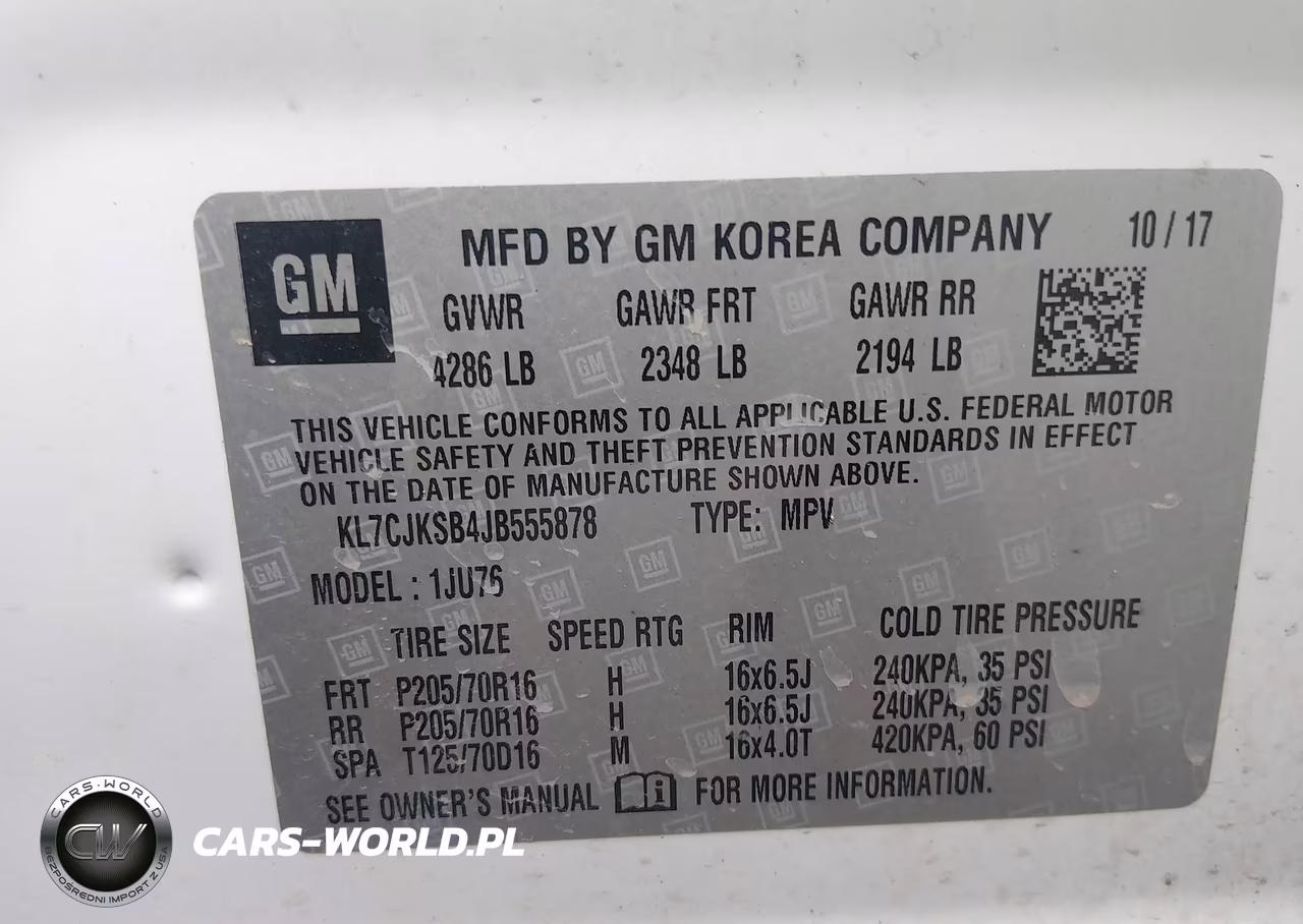 2018 Chevrolet Trax Ls VIN:KL7CJKSB4JB555878 - 9