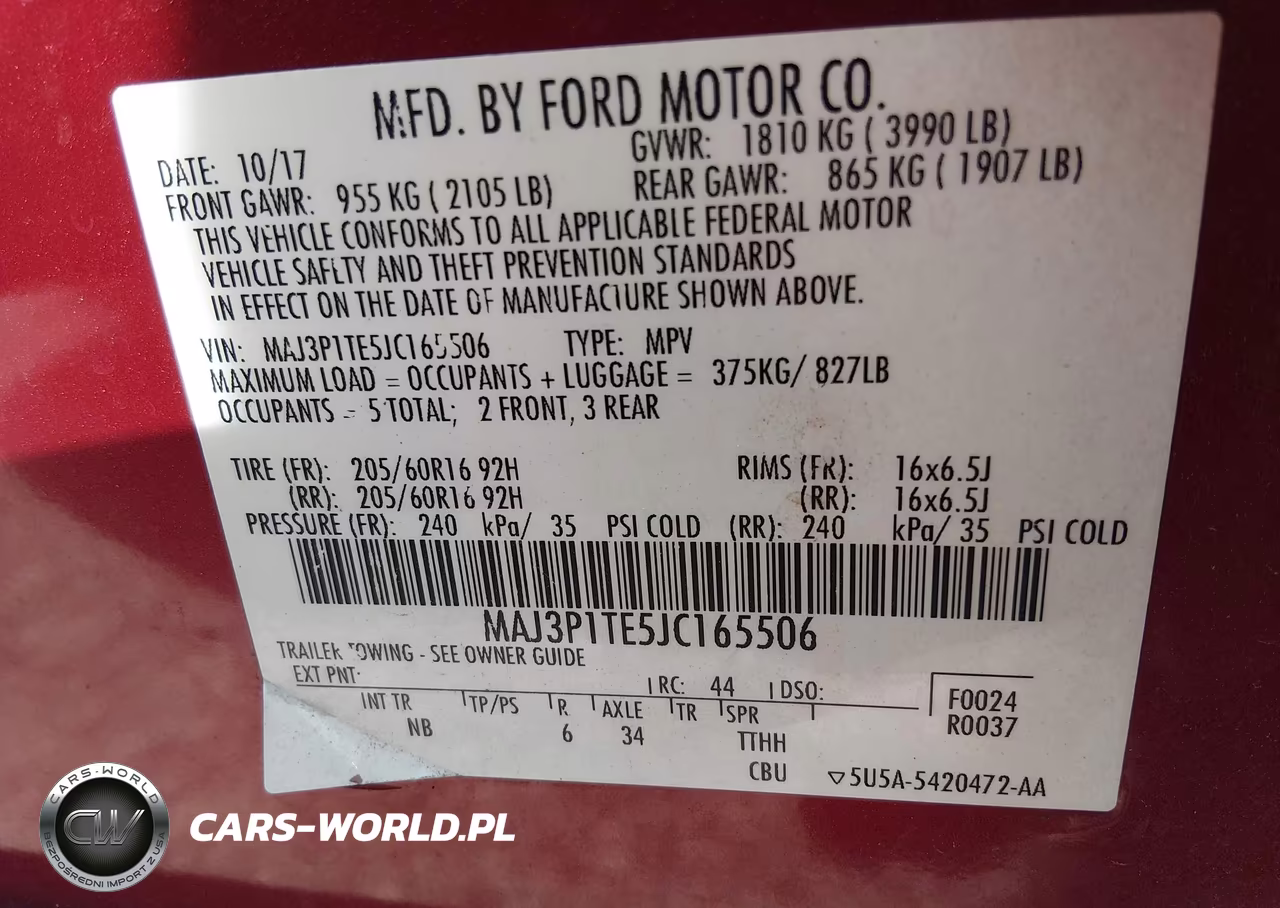 2018 Ford Ecosport Se VIN:MAJ3P1TE5JC165506 - 9