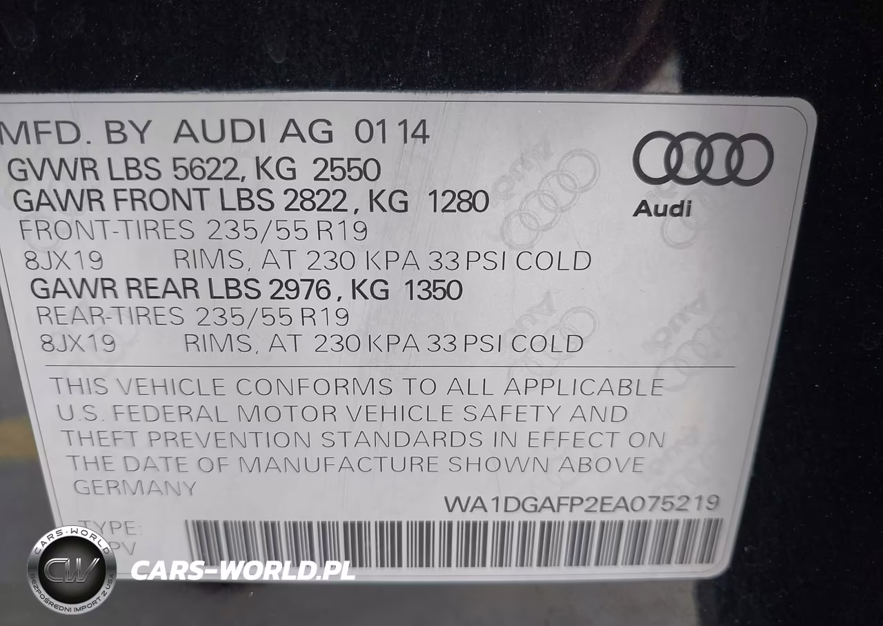 2014 Audi Q5 3.0T Premium Plus VIN:WA1DGAFP2EA075219 - 9