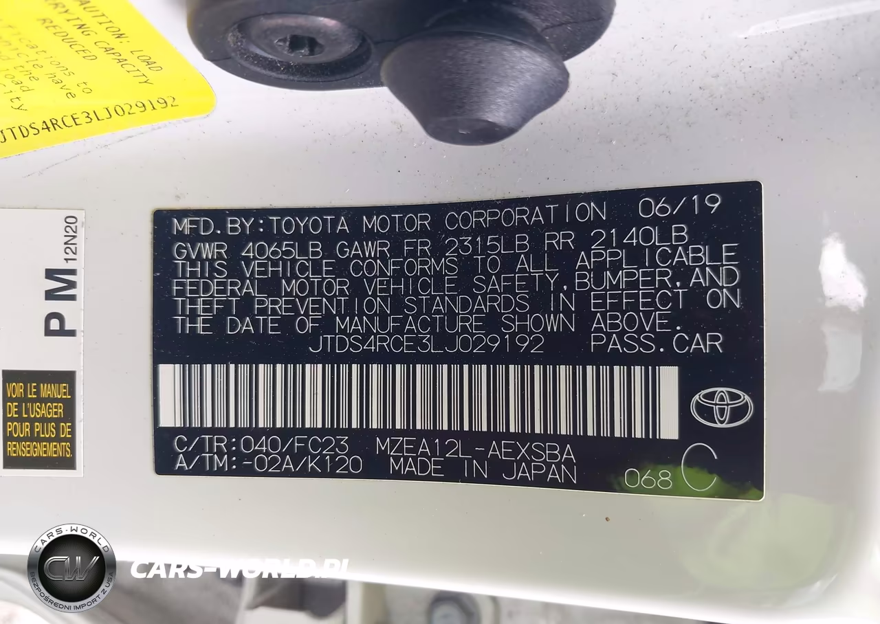 2020 Toyota Corolla Se VIN:JTDS4RCE3LJ029192 - 9