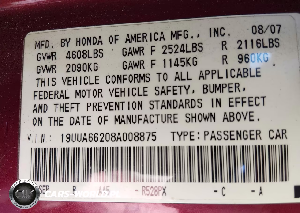 2008 Acura Tl 3.2 VIN:19UUA66208A008875 - 9