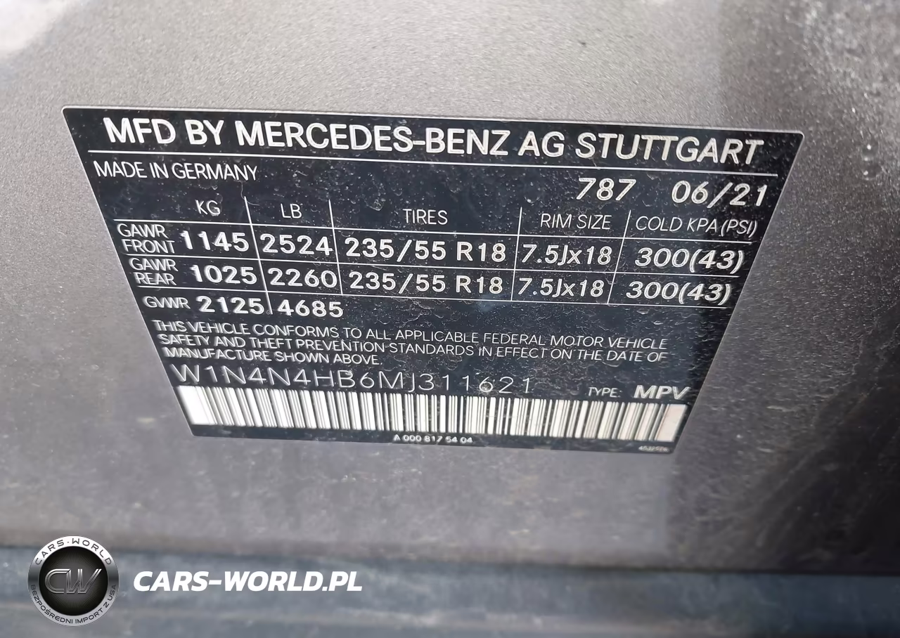 2021 Mercedes-Benz Gla 250 4Matic VIN:W1N4N4HB6MJ311621 - 9