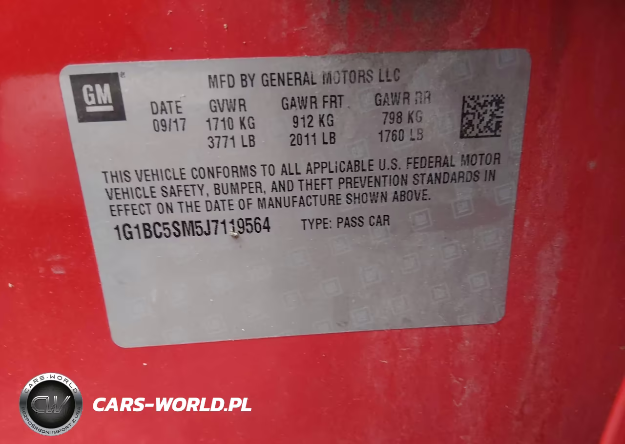 2018 Chevrolet Cruze Ls Auto VIN:1G1BC5SM5J7119564 - 9