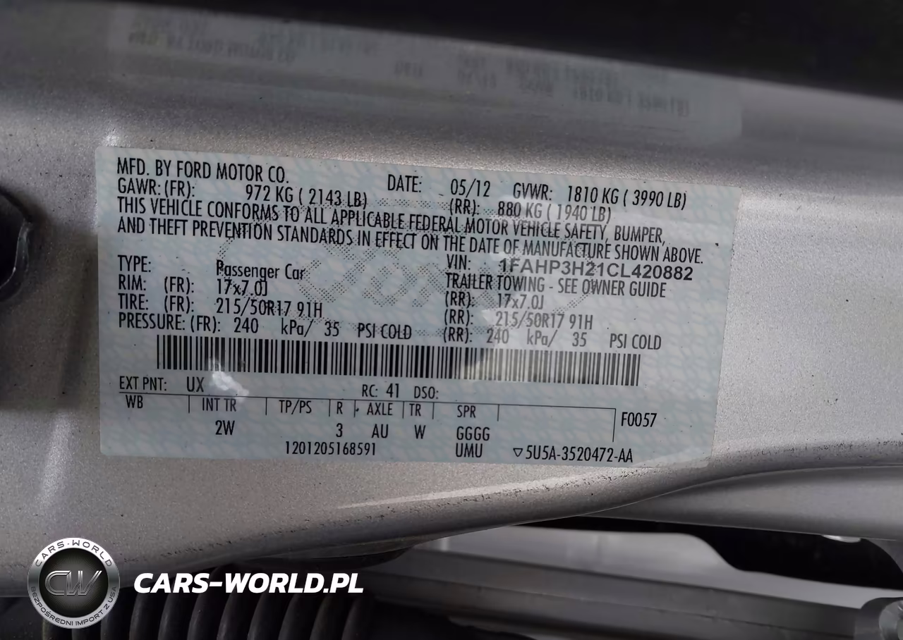 2012 Ford Focus Sel VIN:1FAHP3H21CL420882 - 9