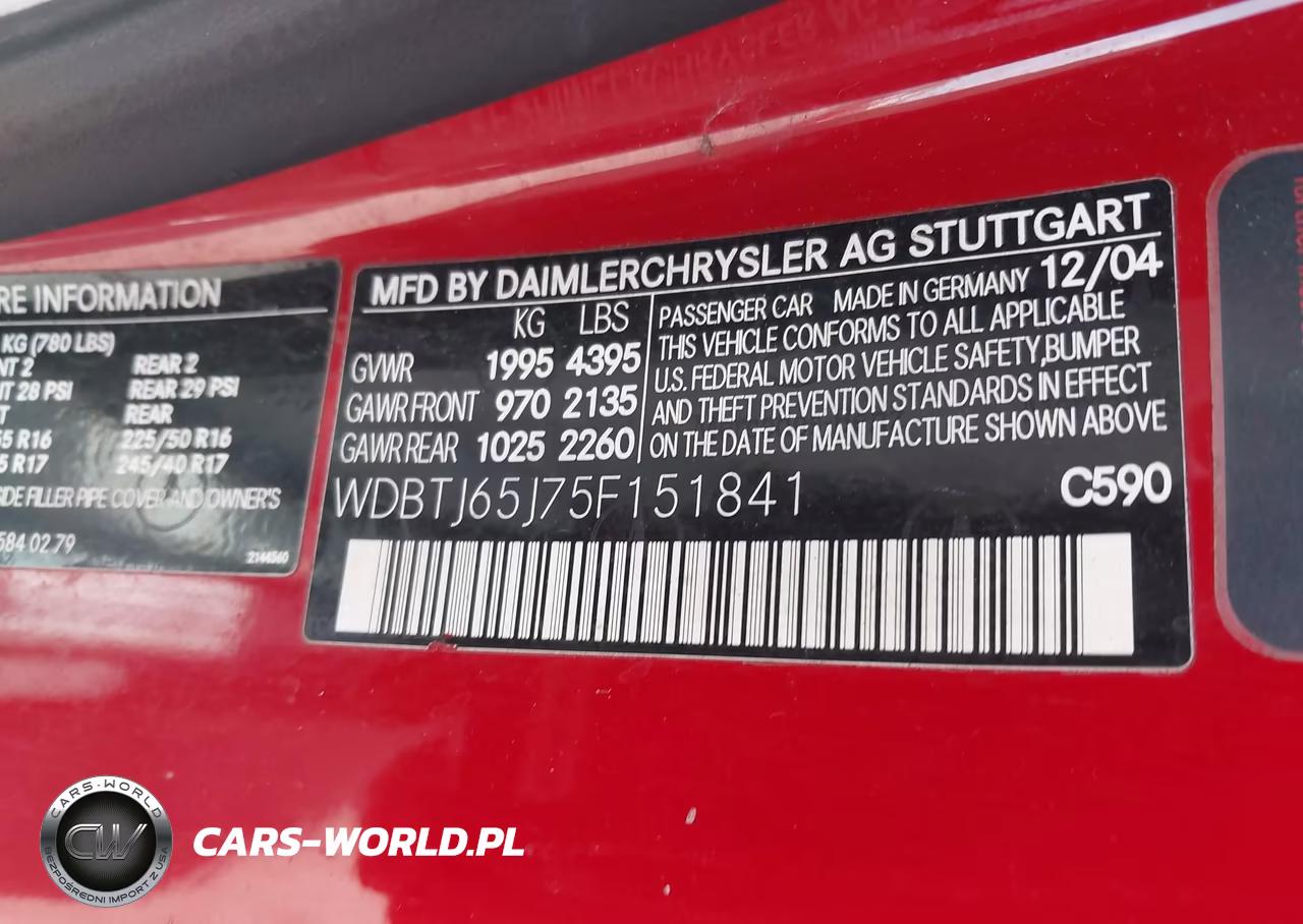 2005 Mercedes-Benz Clk 320 VIN:WDBTJ65J75F151841 - 9