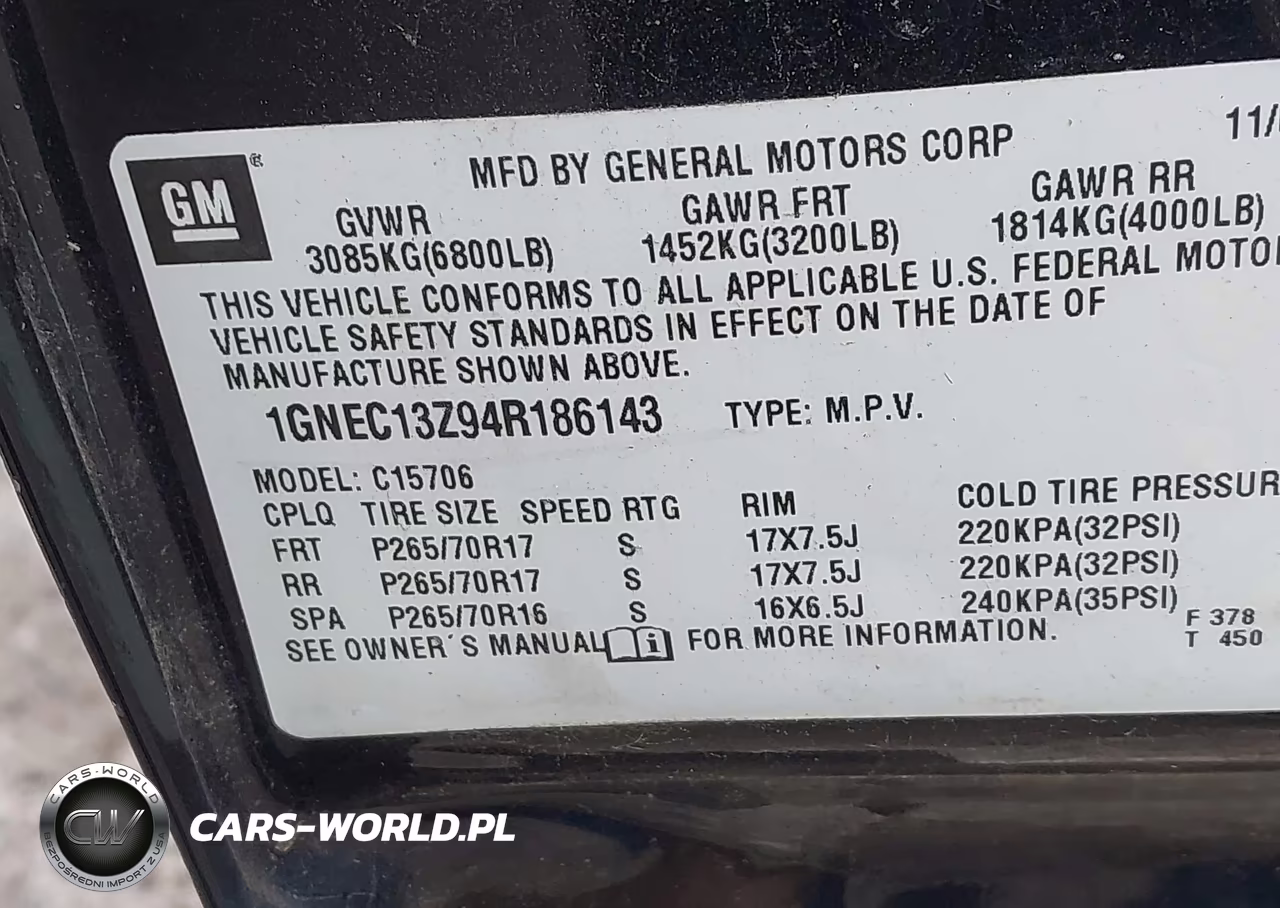 2004 Chevrolet Tahoe Ls VIN:1GNEC13Z94R186143 - 9
