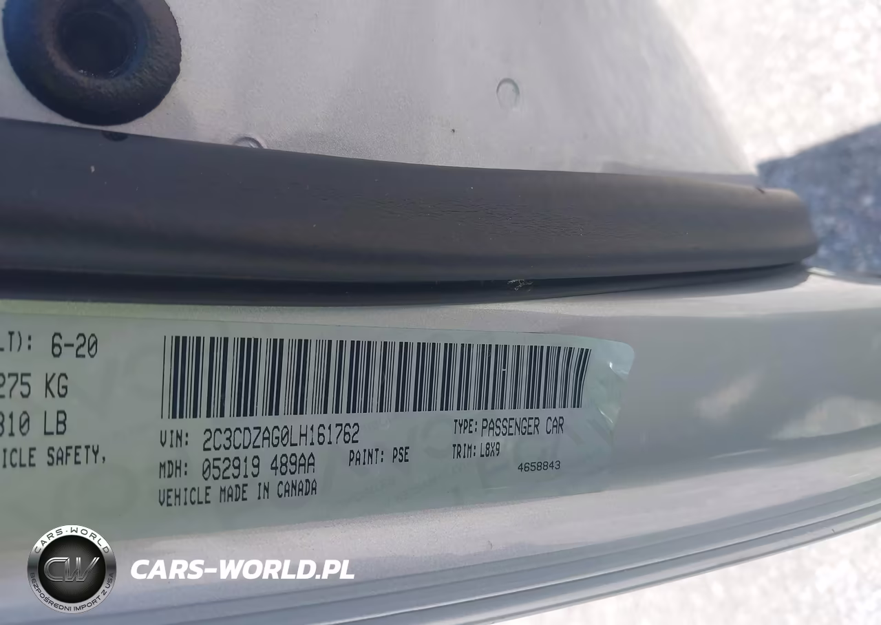 2020 Dodge Challenger Sxt VIN:2C3CDZAG0LH161762 - 9