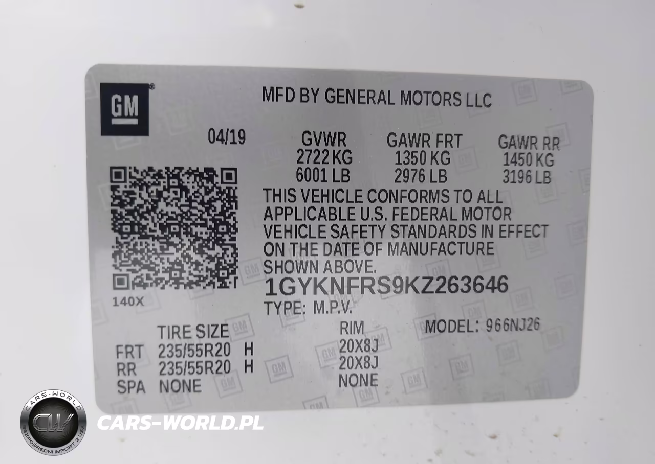 2019 Cadillac Xt5 Premium Luxury VIN:1GYKNFRS9KZ263646 - 9