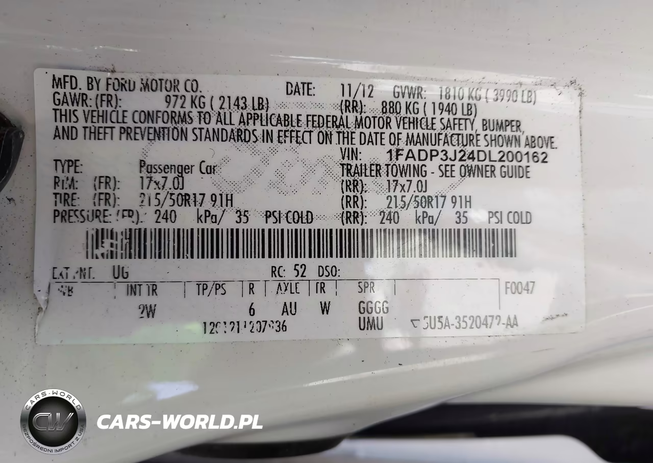 2013 Ford Focus Titanium VIN:1FADP3J24DL200162 - 9