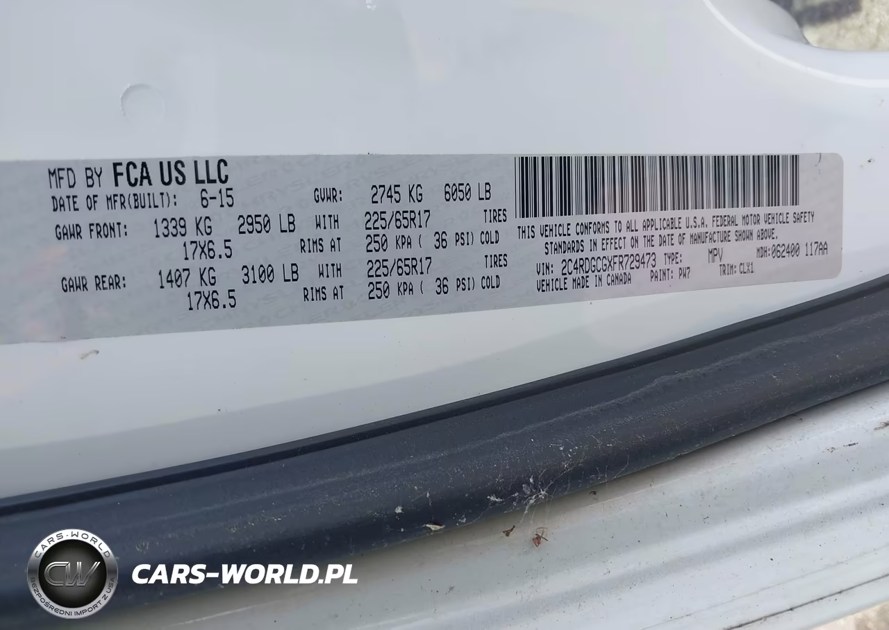 2015 Dodge Grand Caravan Sxt Plus VIN:2C4RDGCGXFR729473 - 9