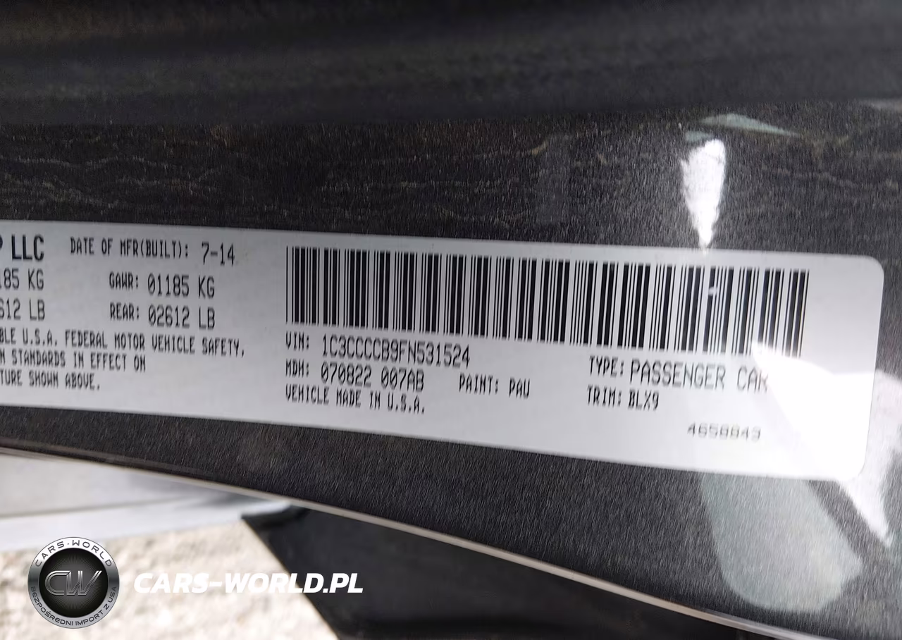 2015 Chrysler 200 C VIN:1C3CCCCB9FN531524 - 9