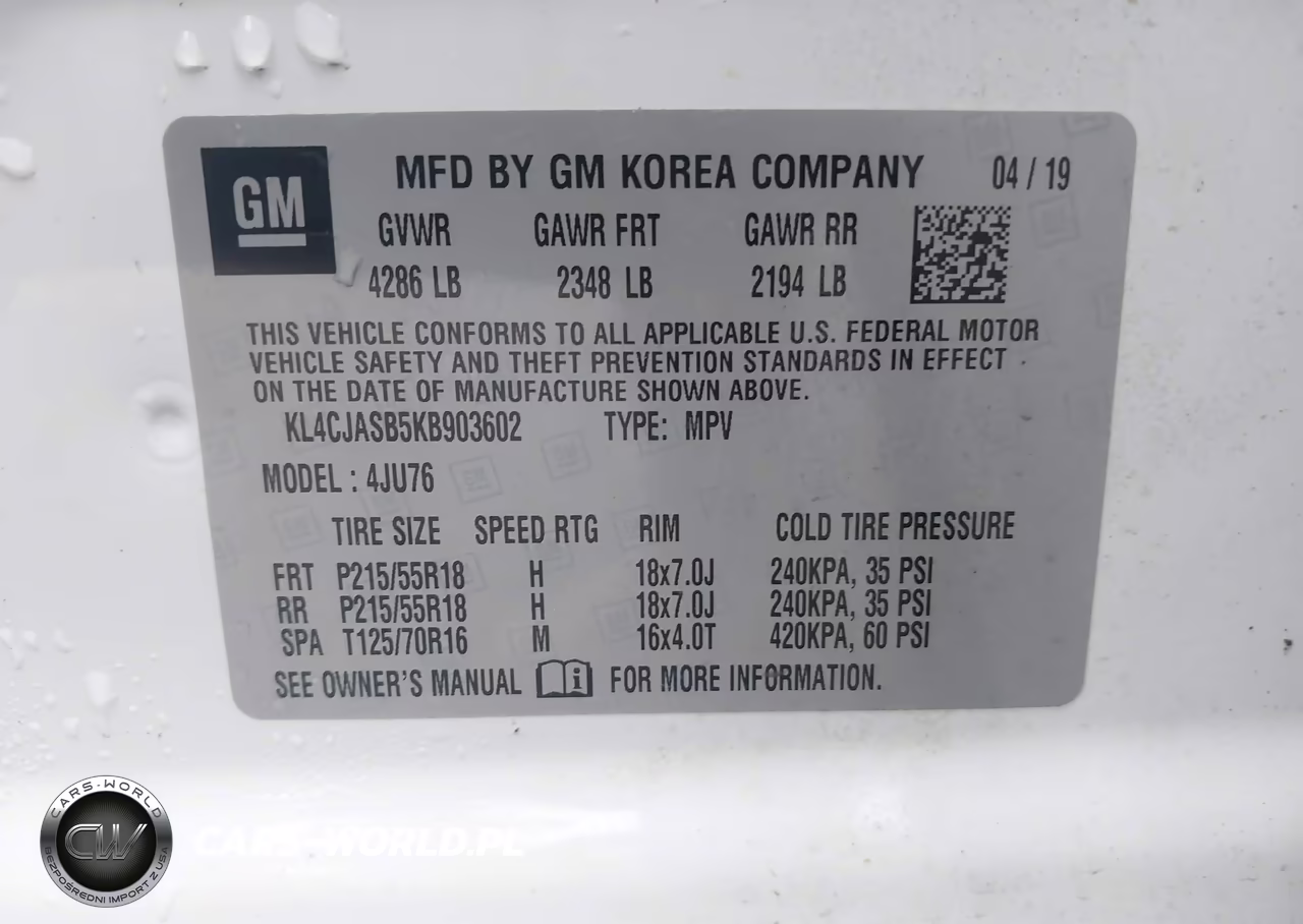 2019 Buick Encore Fwd Preferred VIN:KL4CJASB5KB903602 - 9