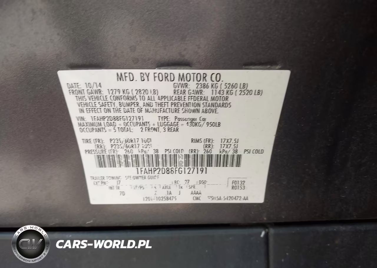 2015 Ford Taurus Se VIN:1FAHP2D88FG127191 - 9